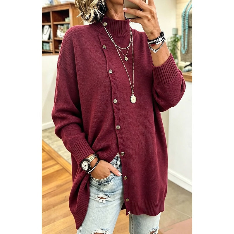Norielle dlouhý cardigan s rolákem bílý