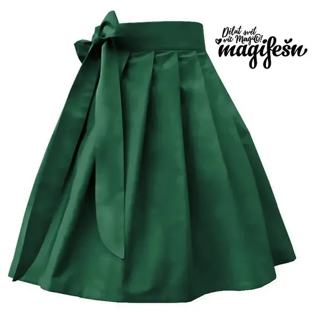 Magifešn Doll sukně smaragdová bavlněná