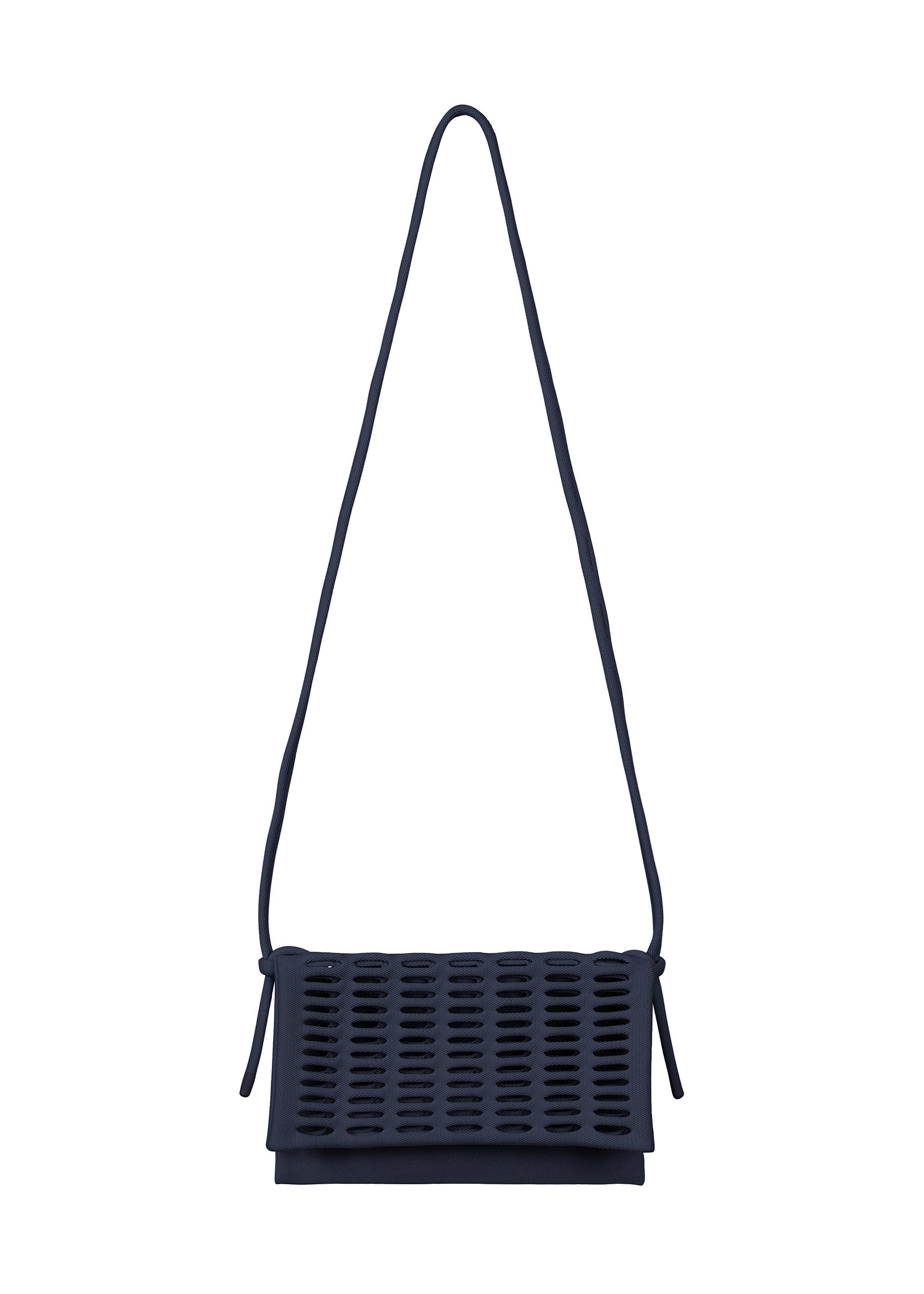 Issey Miyake Mokko Flap Pouch kabelka růžová pletená