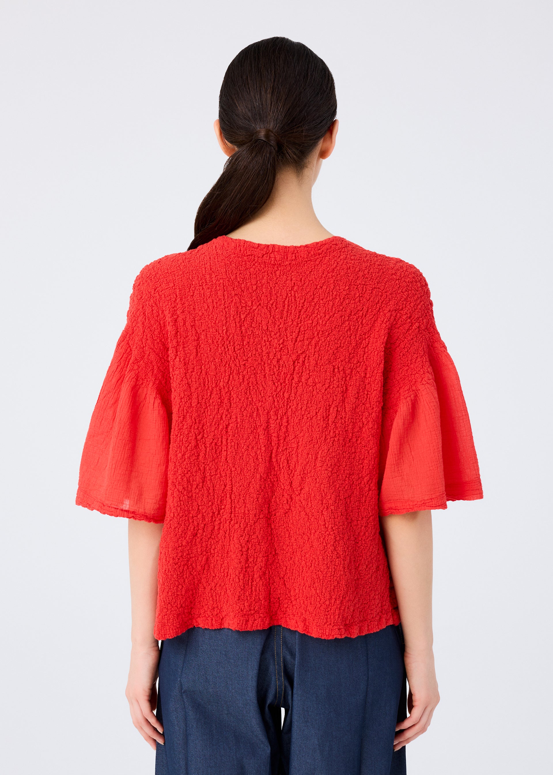 Issey Miyake Sheer Cauliflower kardigan černá