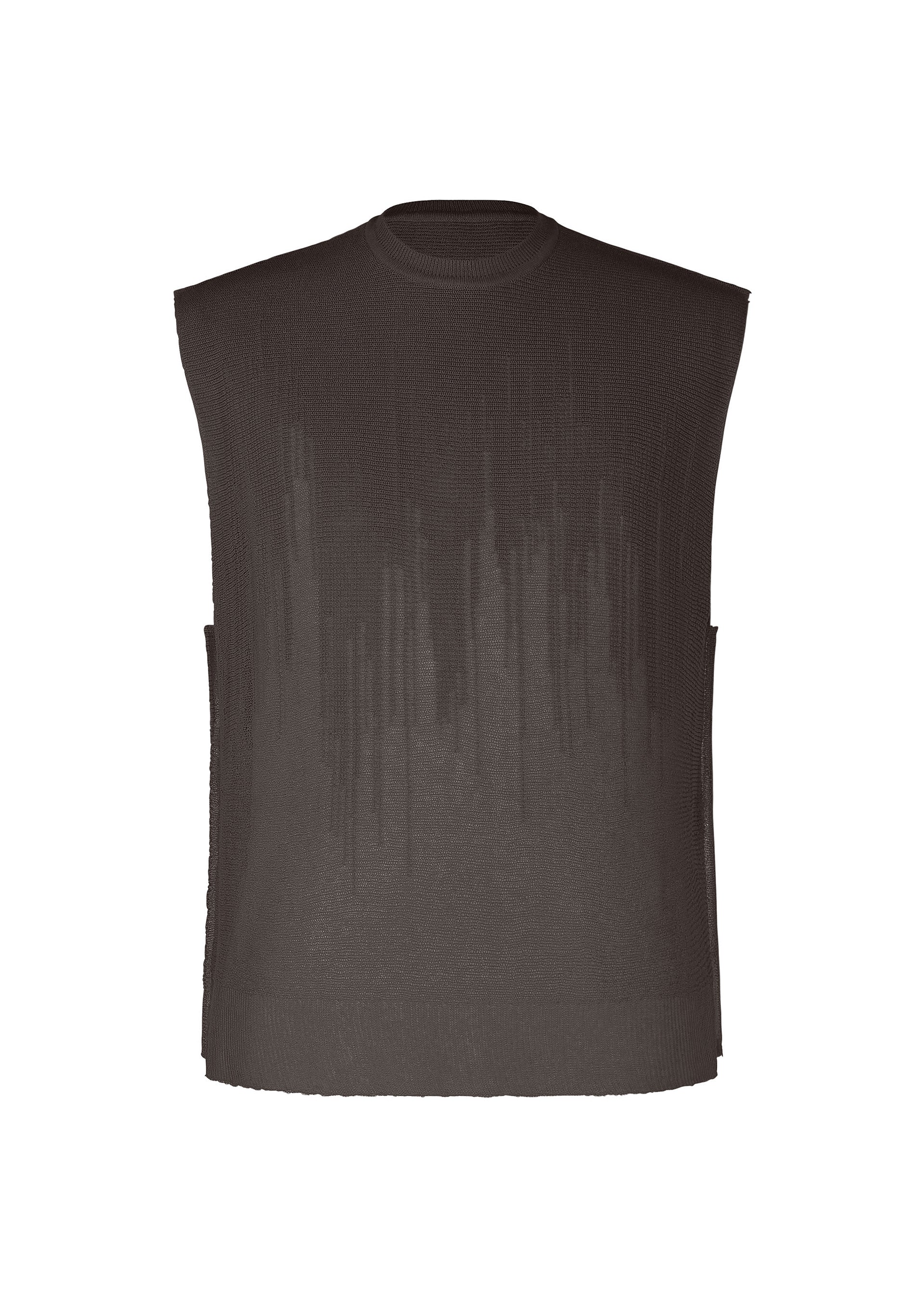 Homme Plissé Brush Knit vesta oranžová bavlna