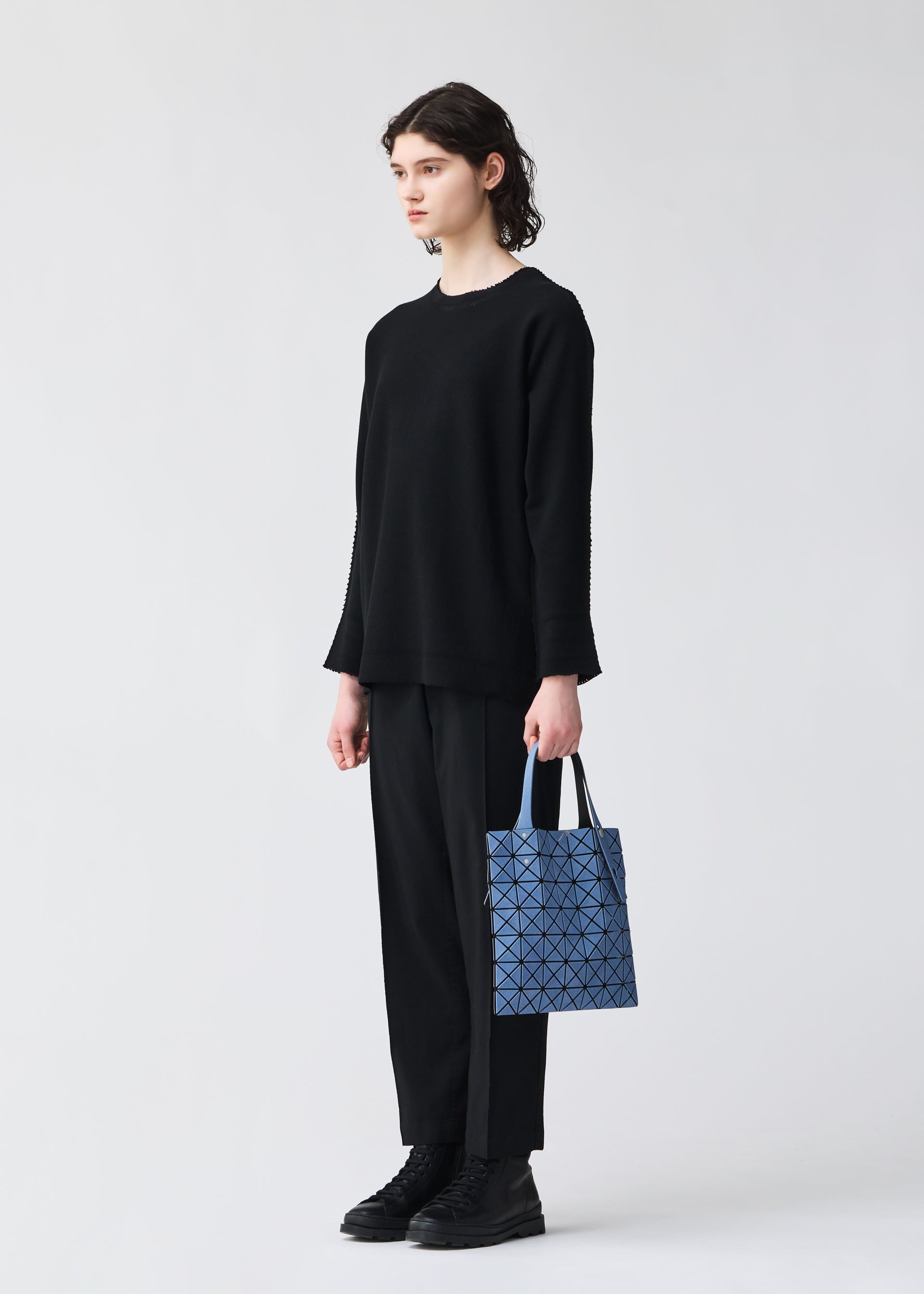 Issey Miyake Prism Denim tote kabelka černá