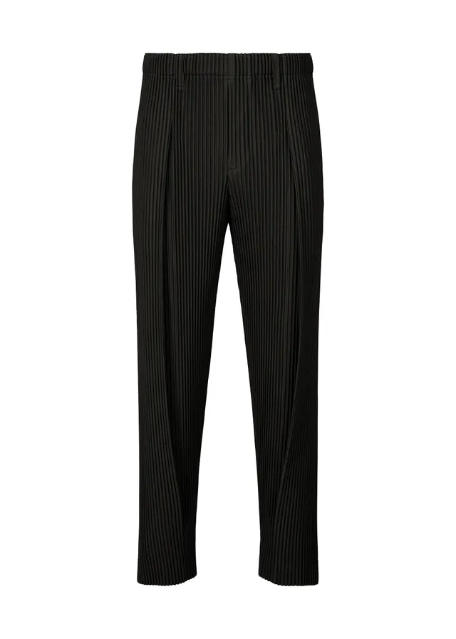 Issey Miyake Tailored Pleats 1 kalhoty černé skládané