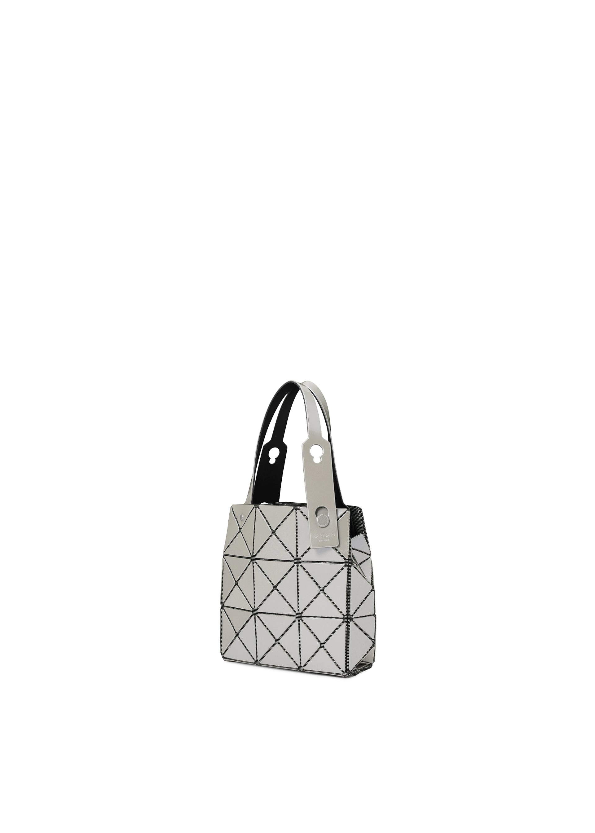 Issey Miyake Carat mini kabelka perleťově šedá