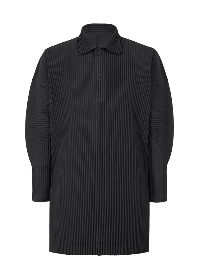 Issey Miyake Monthly Colors December polo tričko černé polyesterové