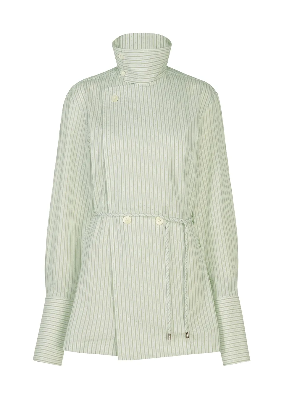 Issey Miyake Monsieur Shirt Dobby Stripe košile bílá