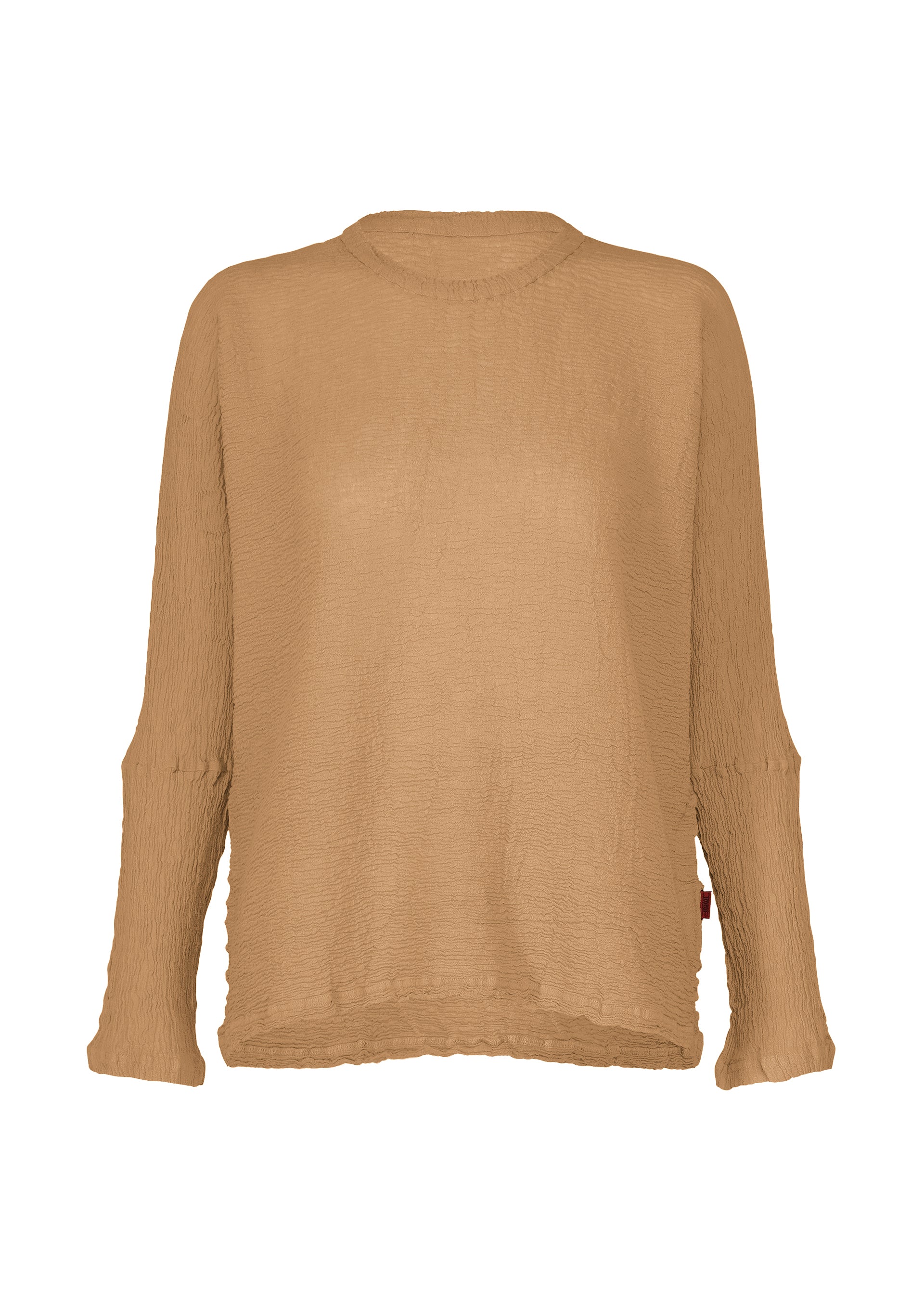 Issey Miyake Kyo Chijimi 2Way top ivory s dlouhým rukávem