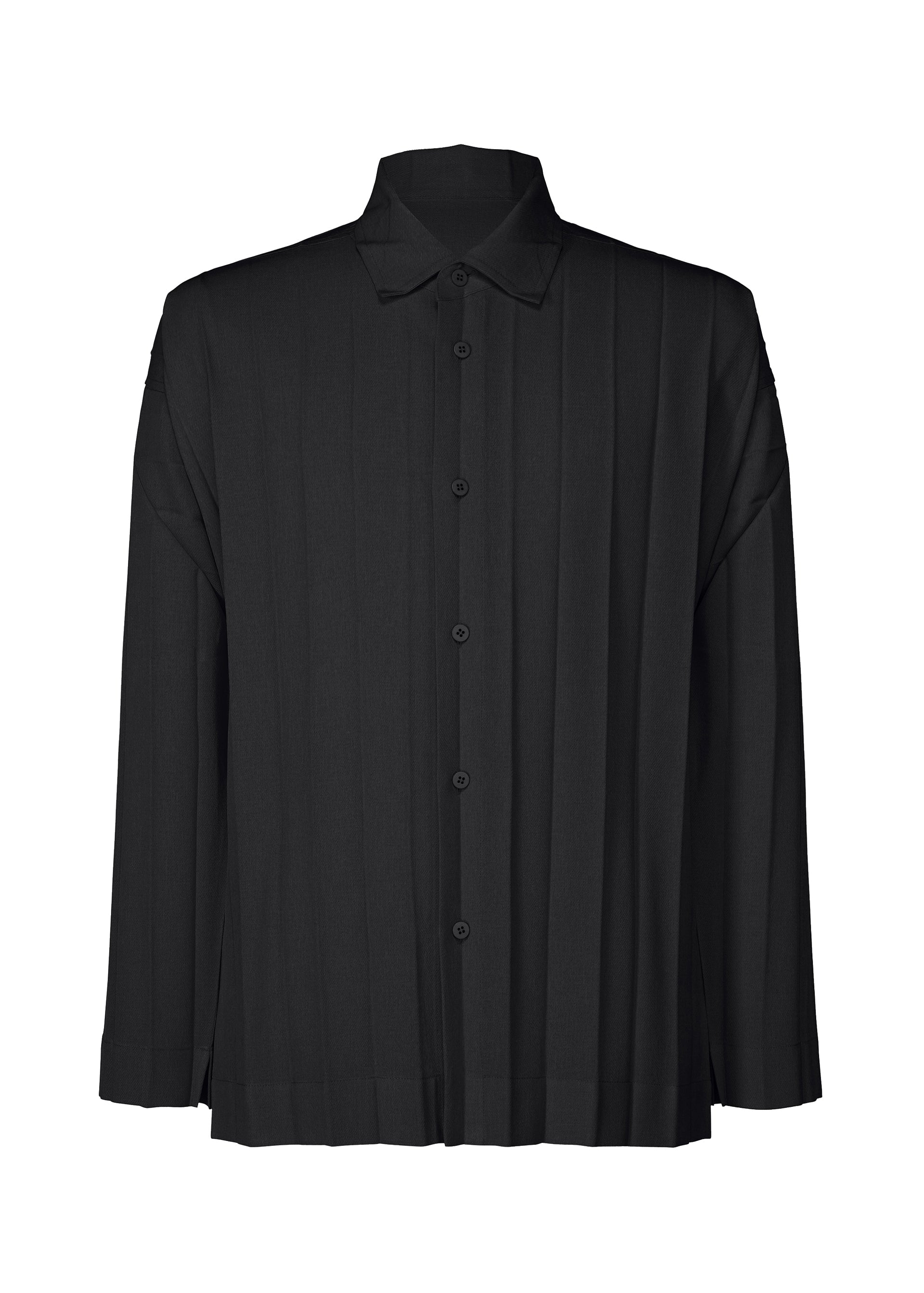 Issey Miyake Edge Ensemble HP61FJ176 košile černá vel. 3 plisovaná