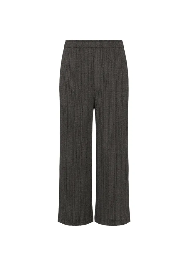 Issey Miyake Pleats Please Cotton Denim kalhoty černá