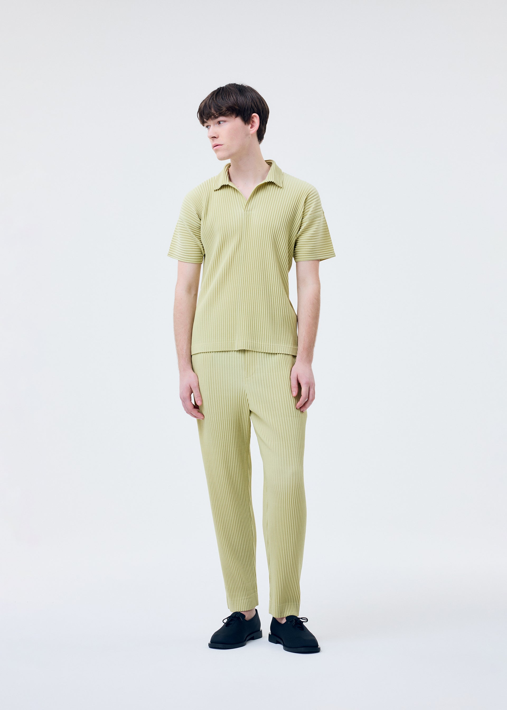 Issey Miyake Color Pleats 2 pánské polo vínové