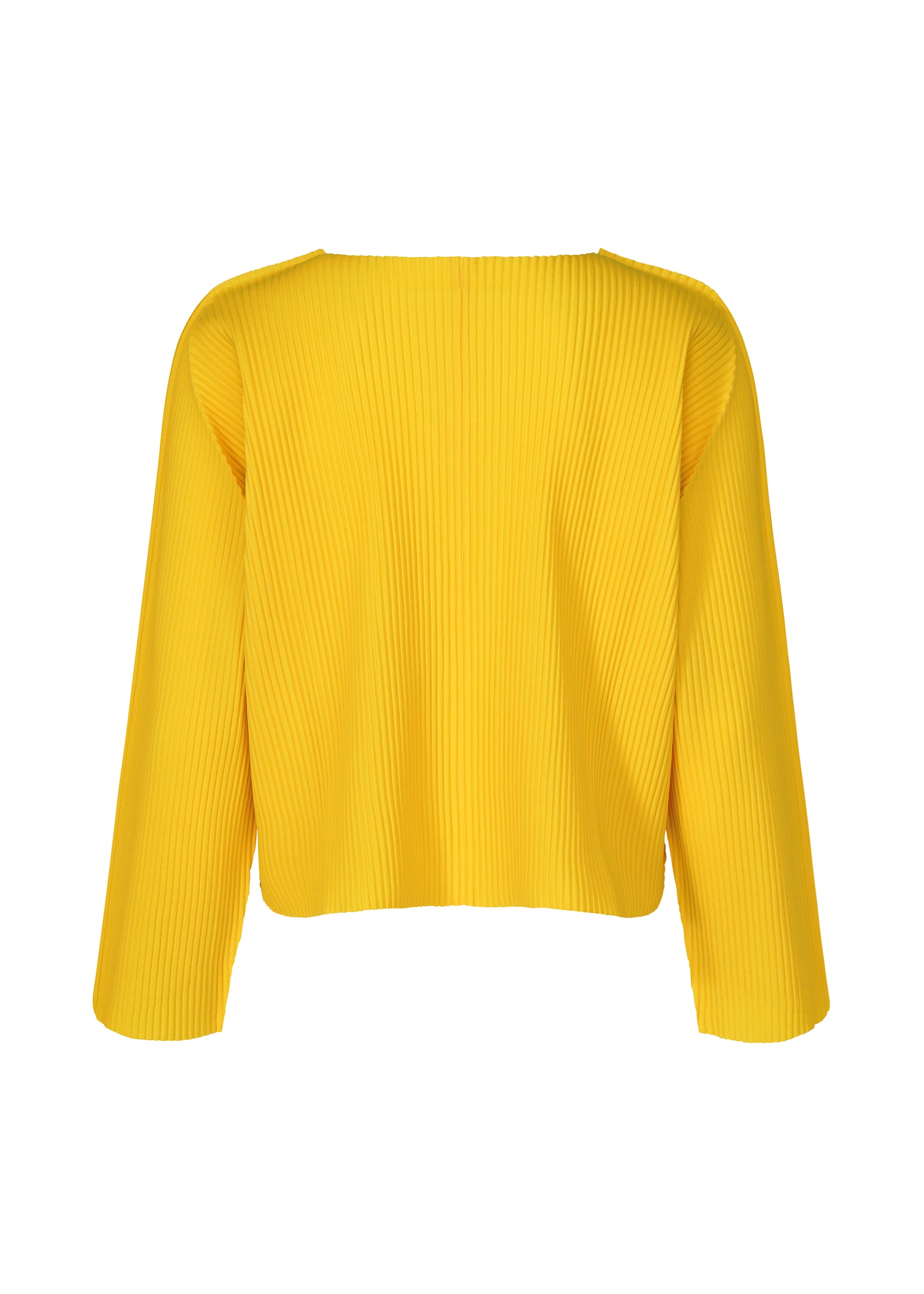 Issey Miyake Round Pleats kardigan žlutý
