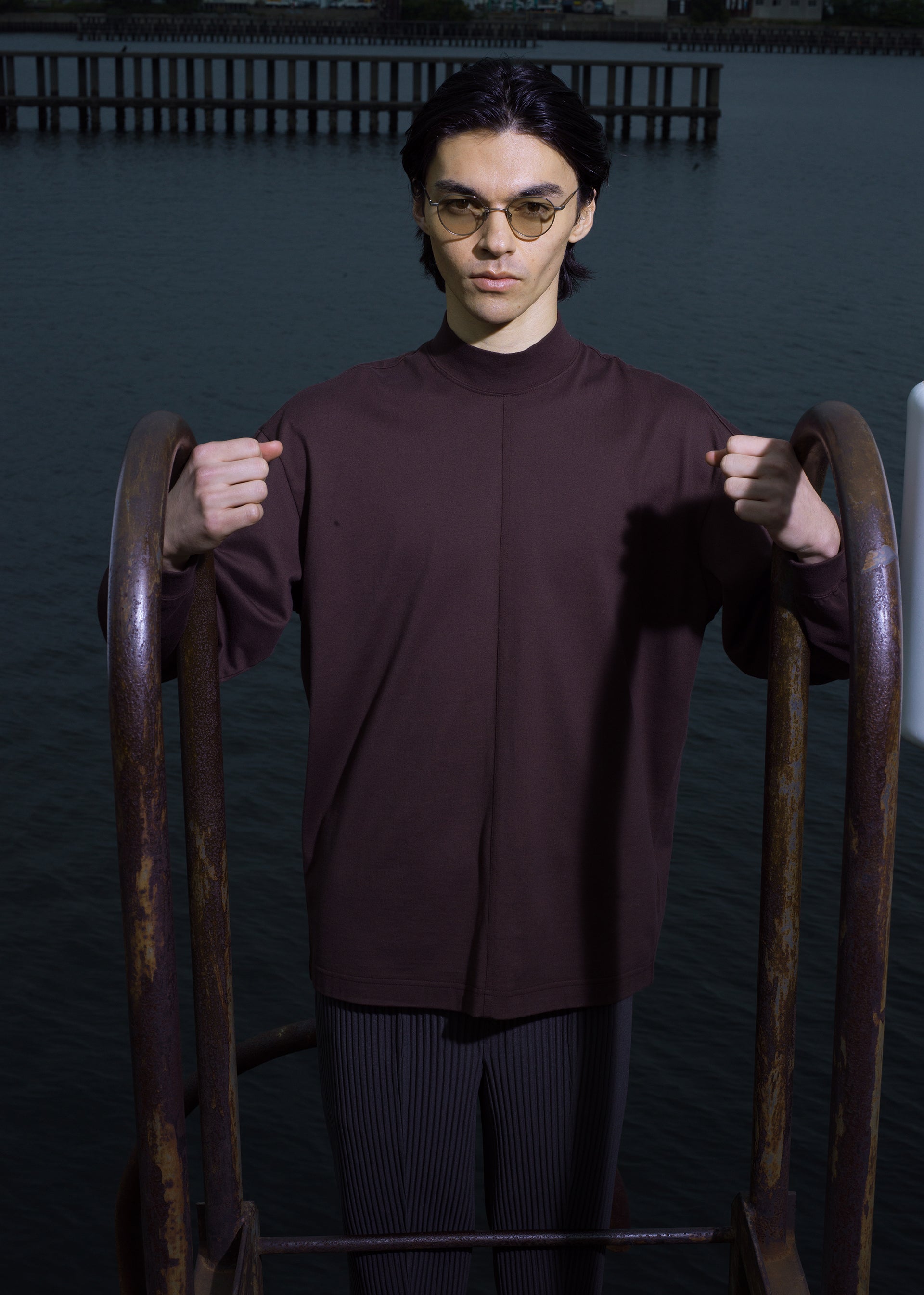 Issey Miyake Eyes Pant IX sluneční brýle stříbrné