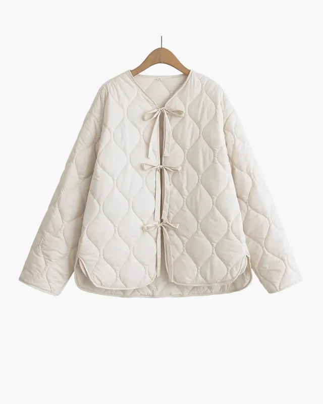 Norielle prošívaná bunda dámská černá kosočtverce