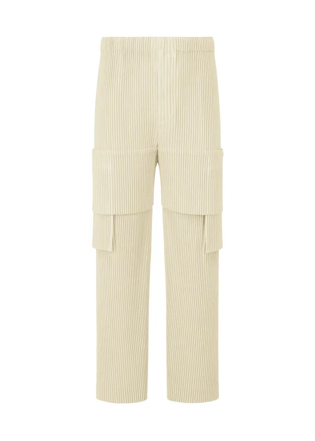 Homme Plissé Issey Miyake Multi-Pocket kalhoty šedé kapsové