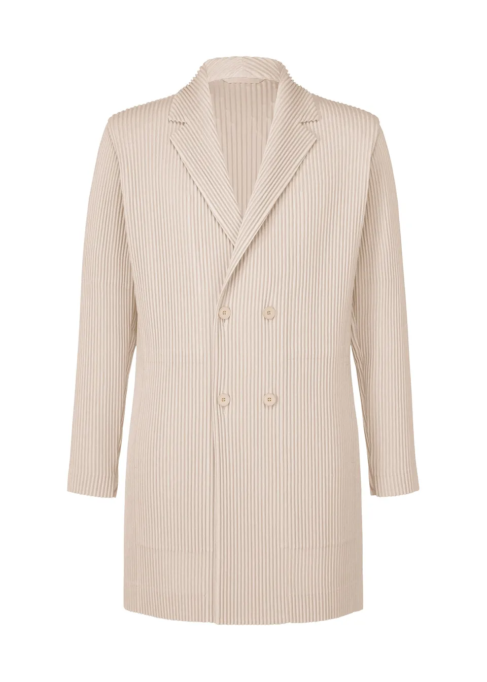 Issey Miyake LINEN LIKE sako béžové vel. 2 lnený vzhled