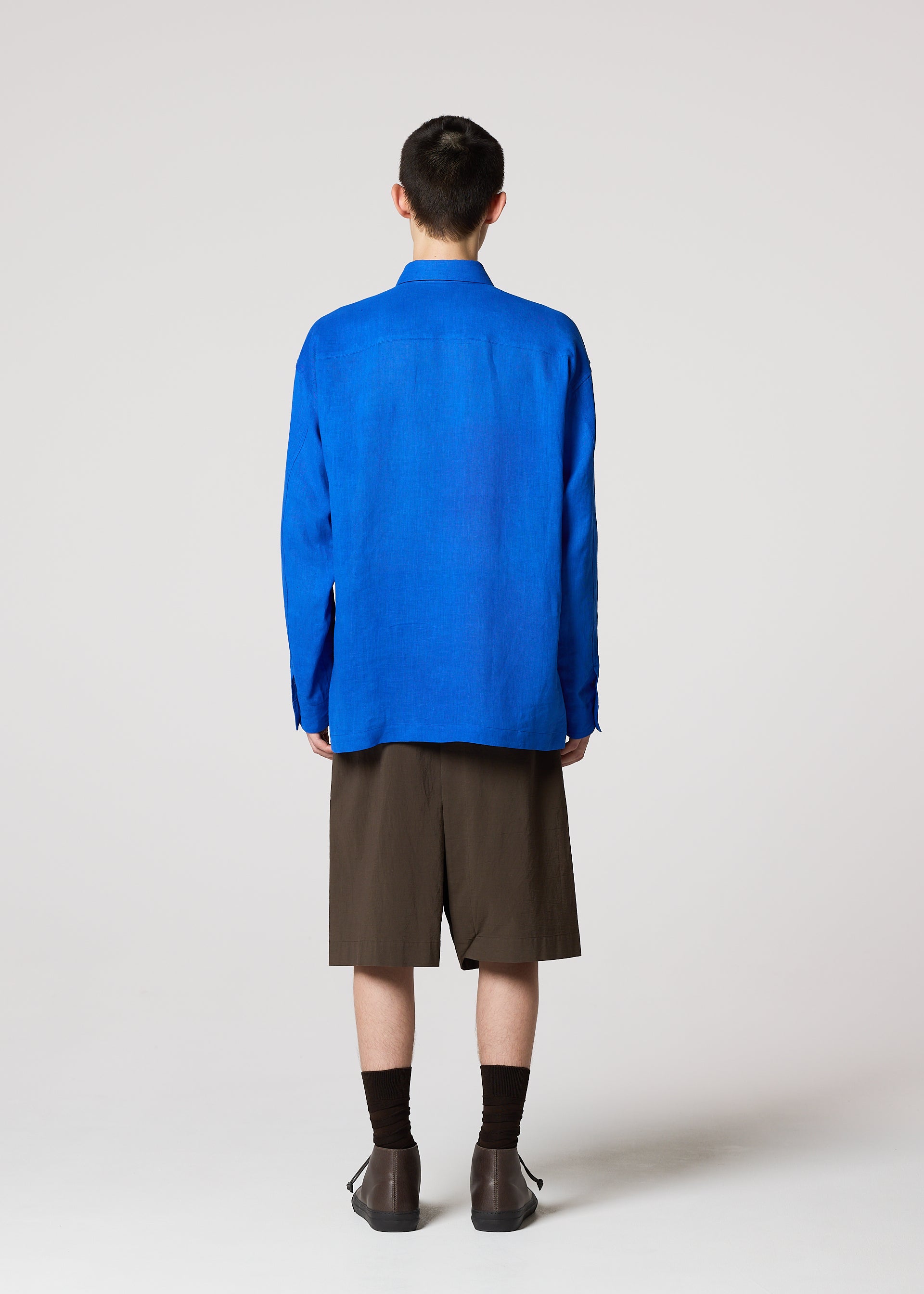 Issey Miyake IM Men Floating Linen košile Light Blue