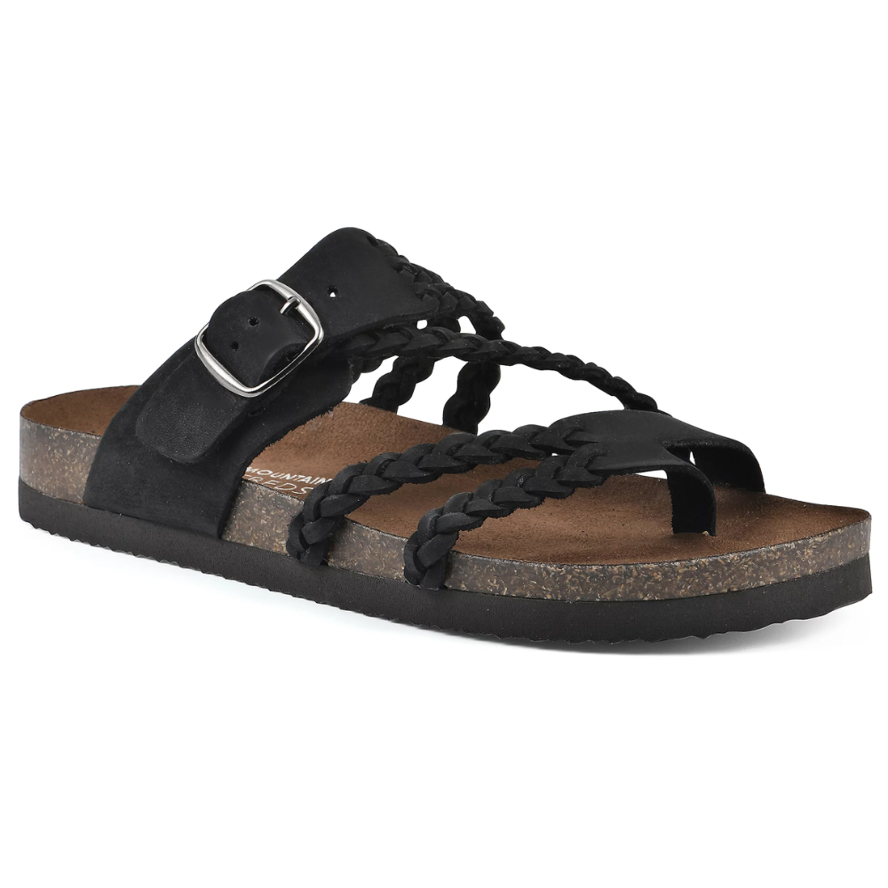 Norielle Tressé Boucle sandály béžové ploché