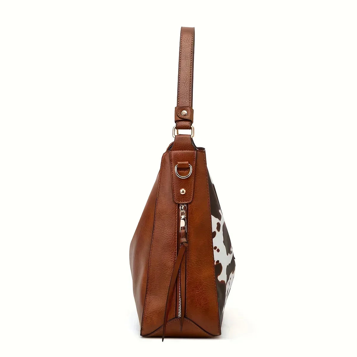 Norielle Signature hobo kabelka hnědá s kapsičkou