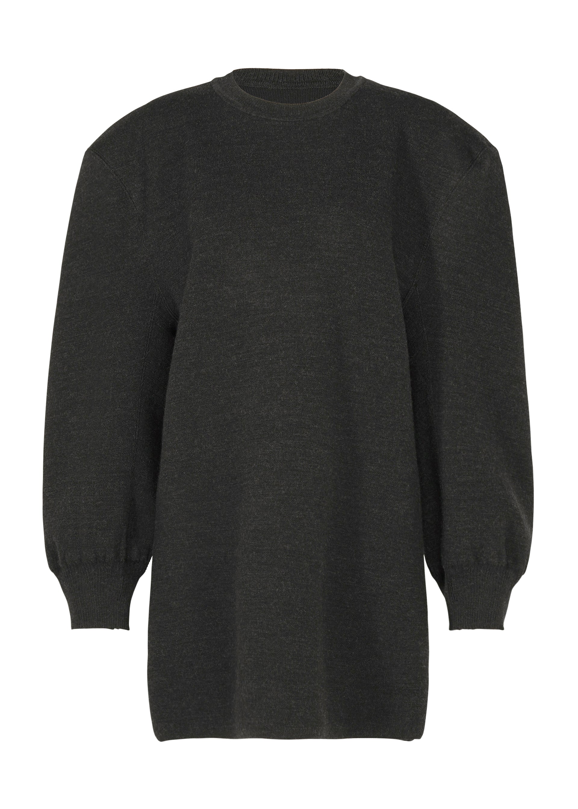 Issey Miyake Handsome Knit šaty off-white vlněné mini