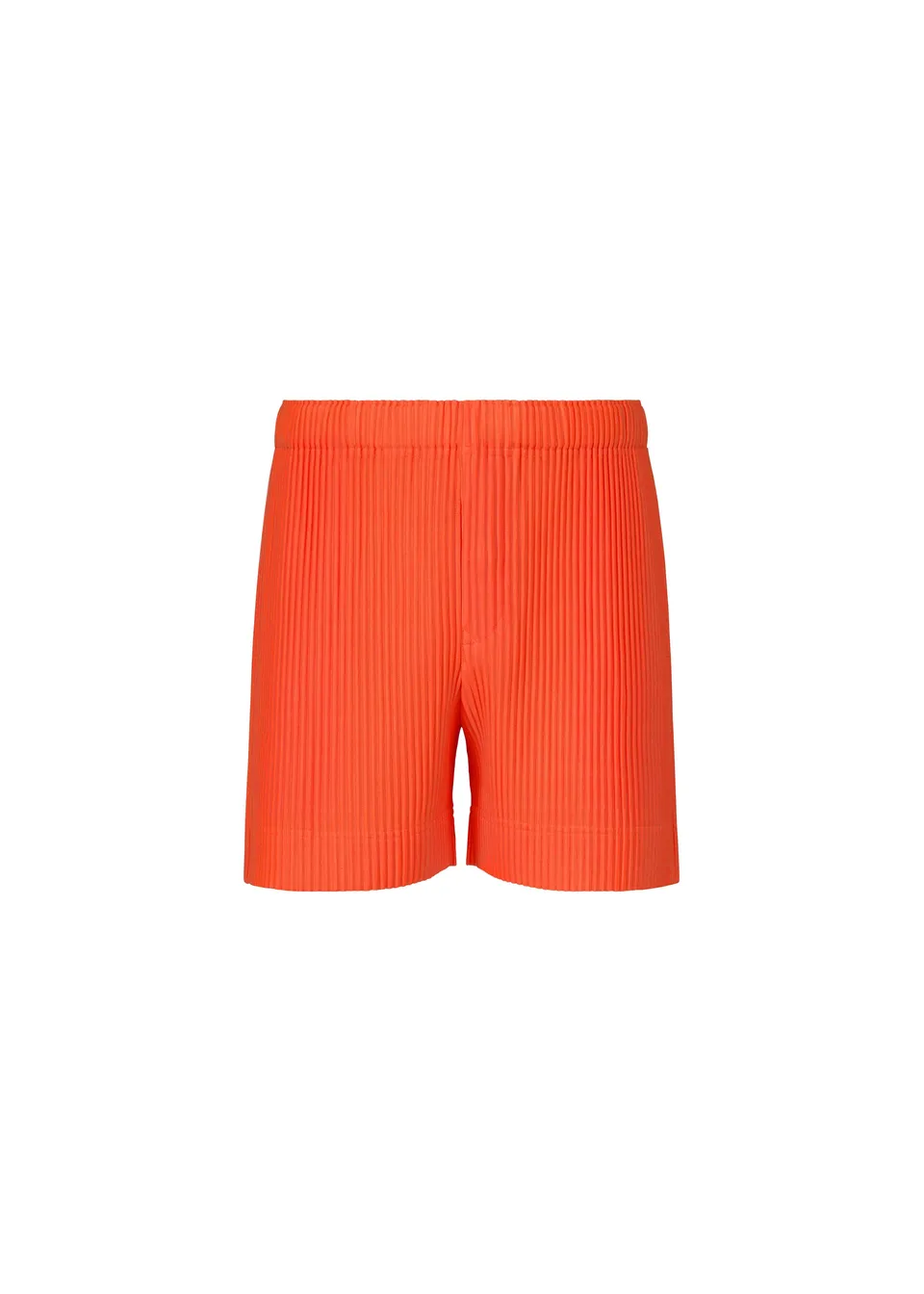 Homme Plissé Issey Miyake Colorful Pleats pánské kraťasy oranžové