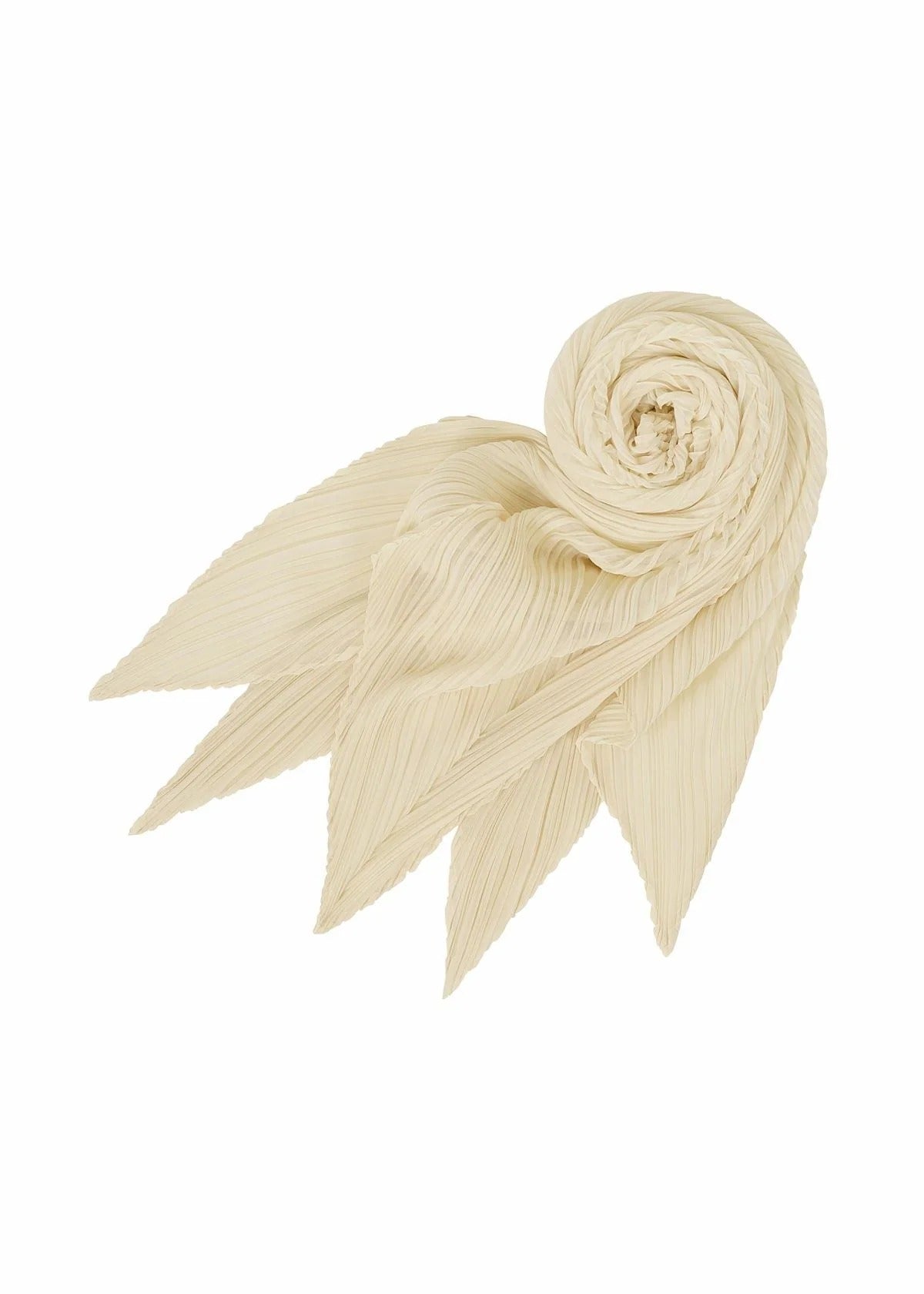 Pleats Please Issey Miyake Basic Scarf šála bílá