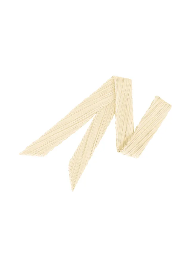 Pleats Please Issey Miyake Skinny Scarf šála White úzká