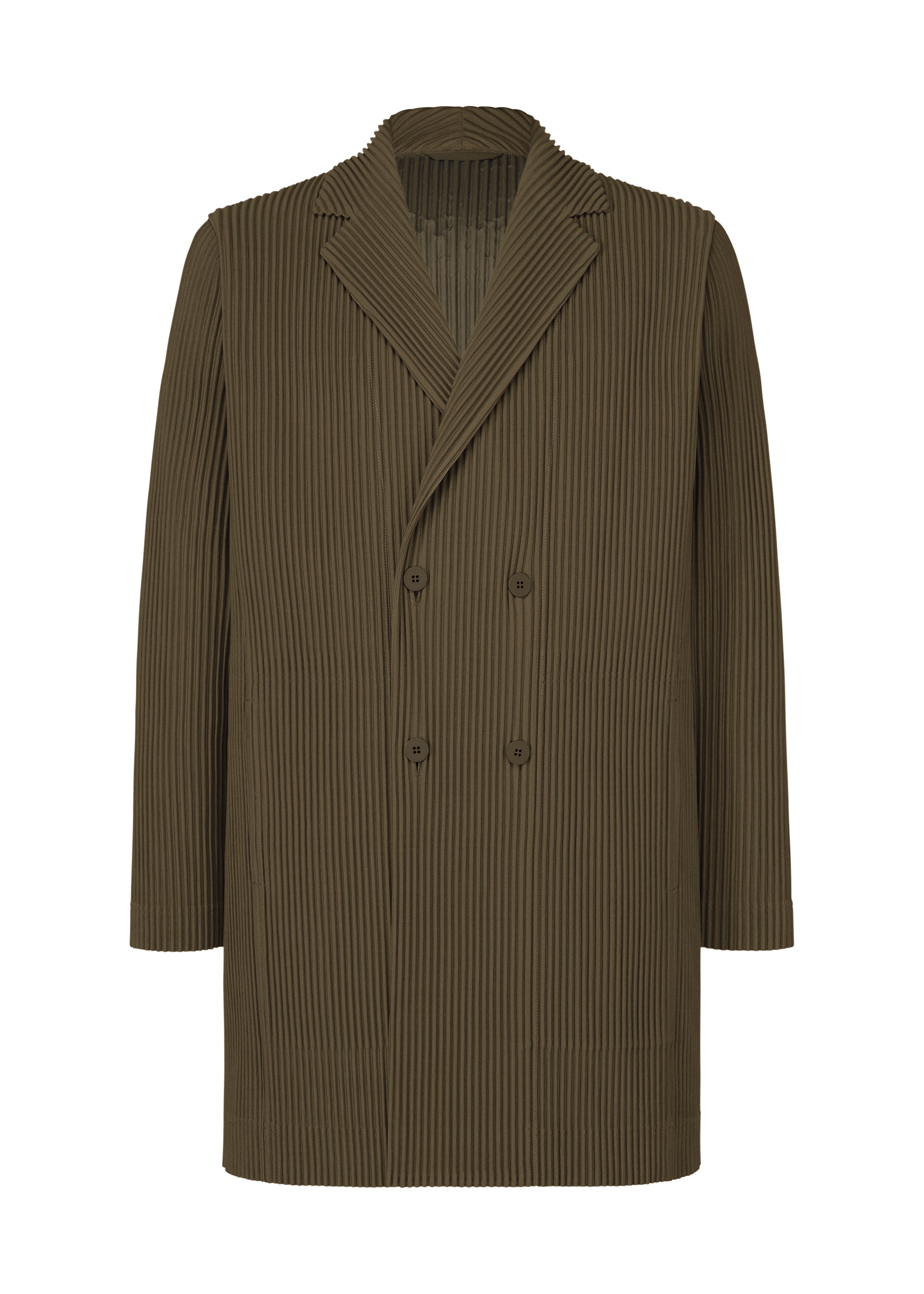 Issey Miyake Tailored Pleats 3 dvouřadé sako černé