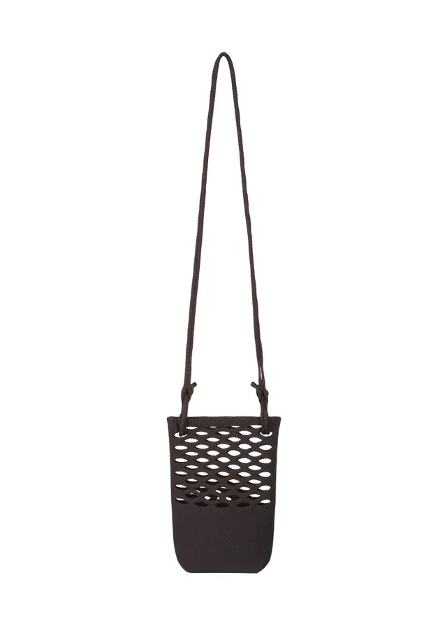 Issey Miyake Mokko Basket kabelka Black Brown pletená