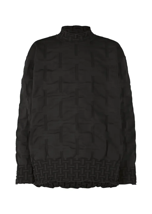 Issey Miyake Type-K 007 AT53487 pletený top s 3D strukturou