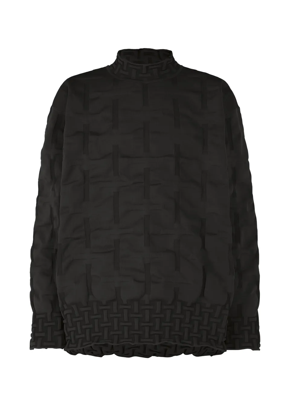 Issey Miyake Type-K 007 AT53487 pletený top s 3D strukturou