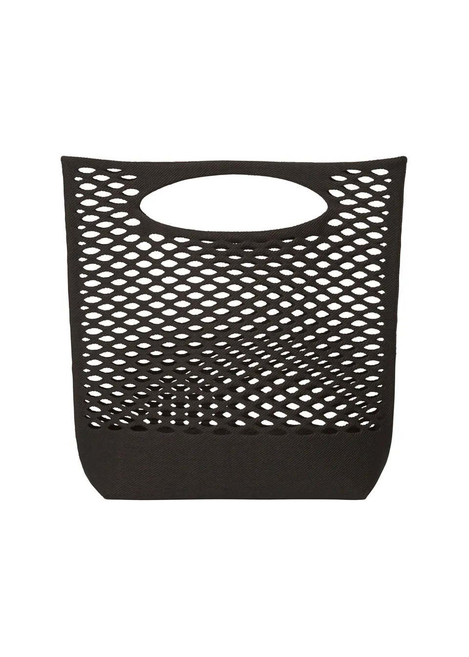 Issey Miyake Mokko Basket tote černá hnědá pletená