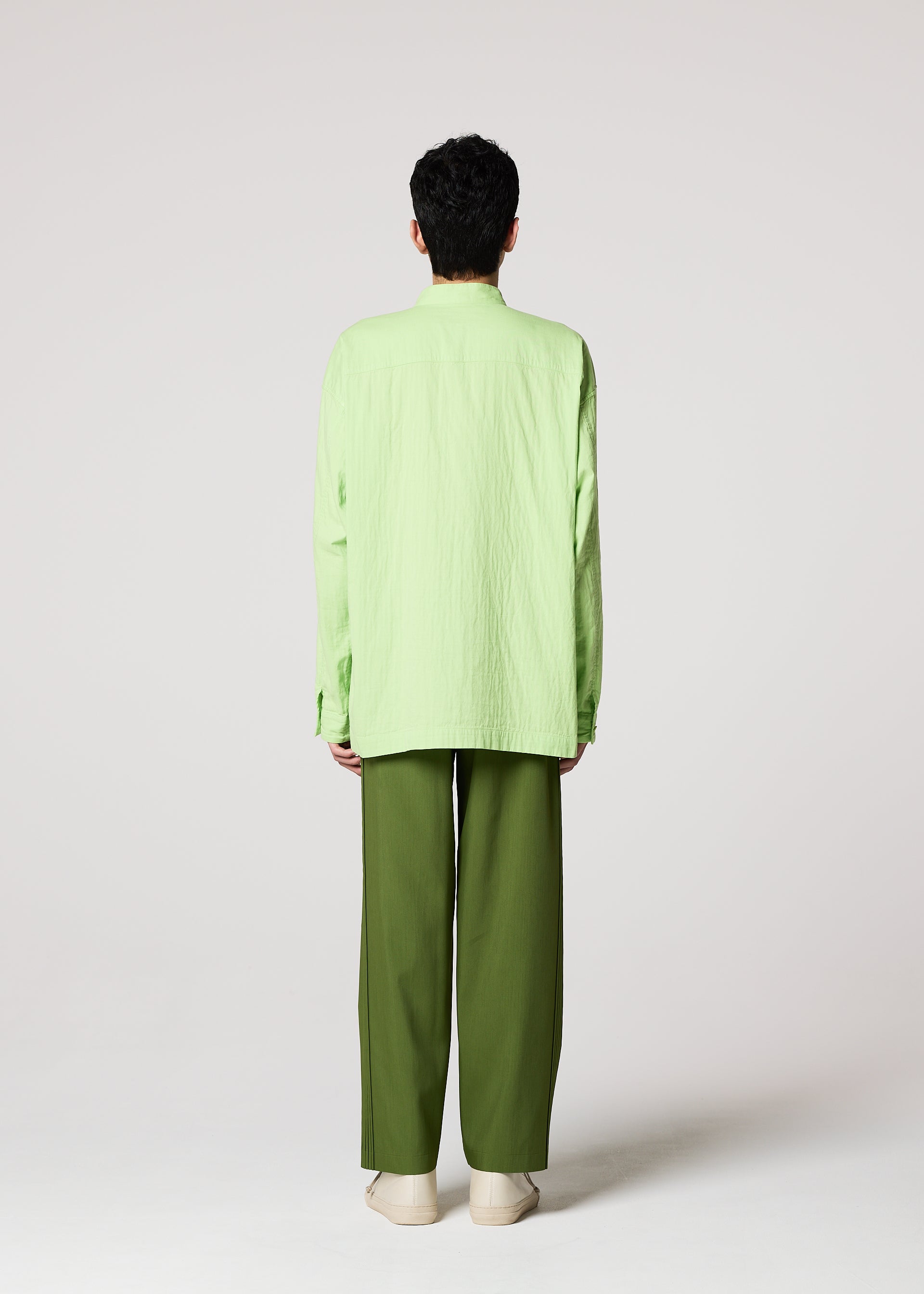 Issey Miyake IM Men Double Face Cotton košile černá