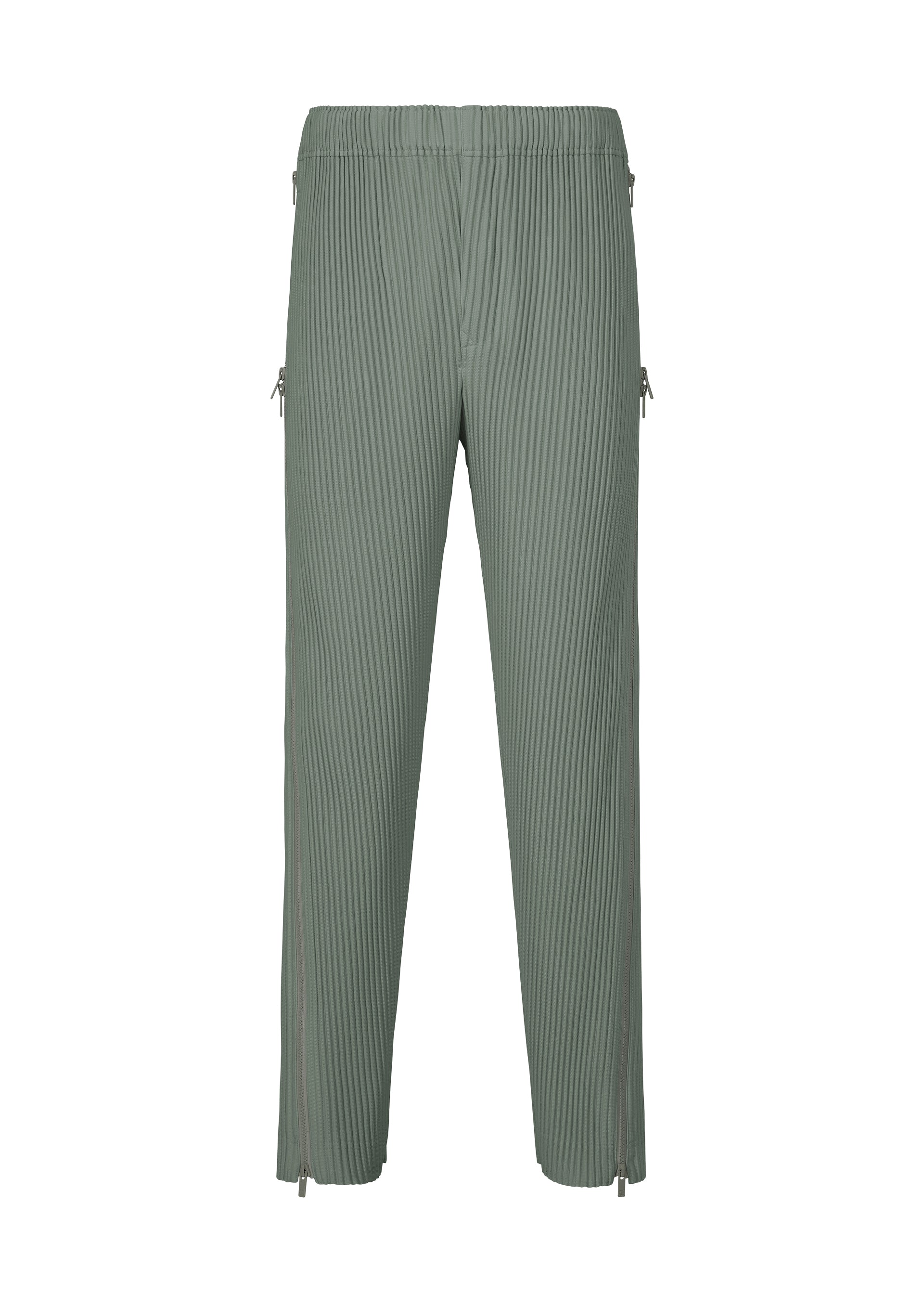 Issey Miyake Homme Plissé Multi-Fastened kalhoty modré