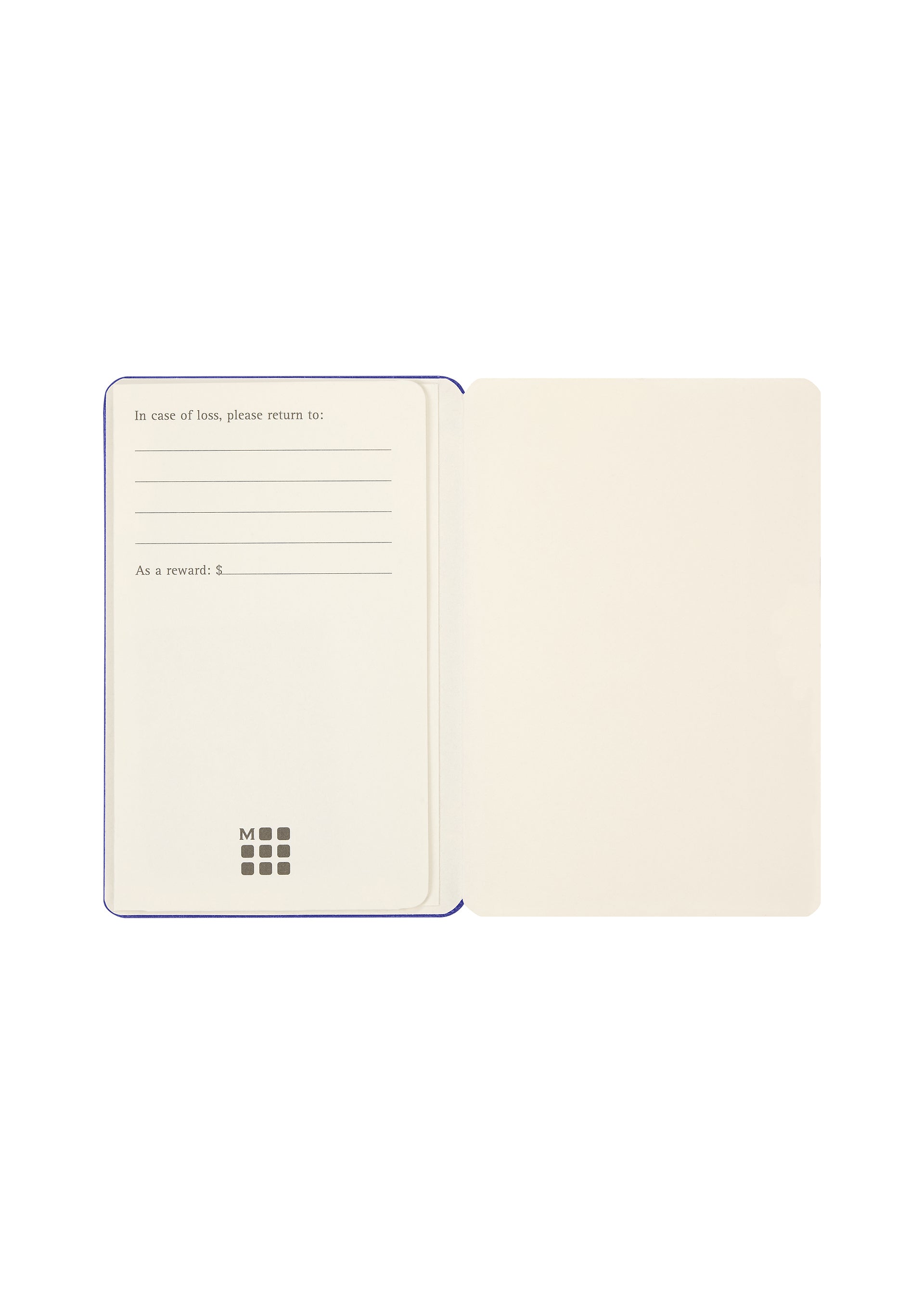 Issey Miyake Moleskine Note-a-Note zápisník modrý na karty