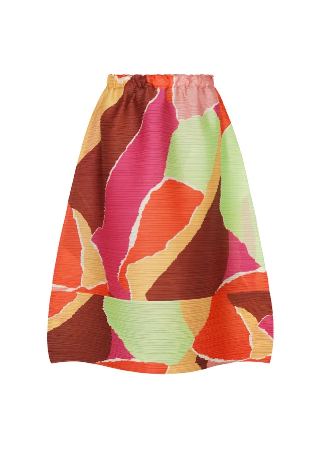 Issey Miyake Surprise! sukně oranžová plisovaná