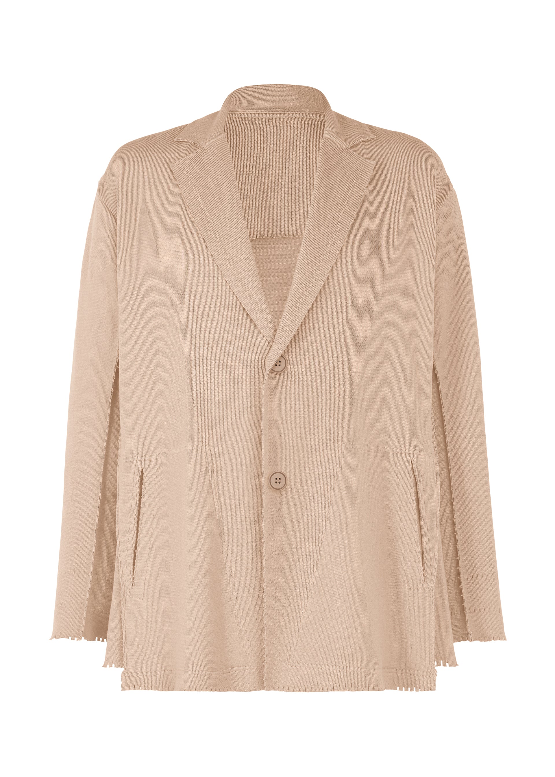 Issey Miyake Type-A 003 bunda světle šedá pletená