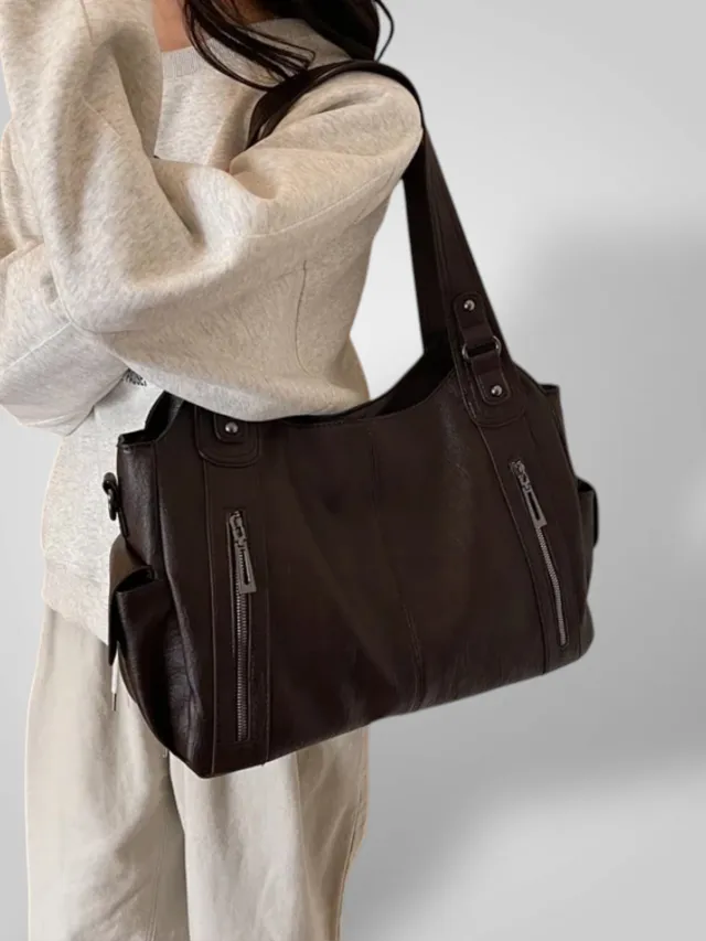 Norielle černá dámská kabelka shopper velká