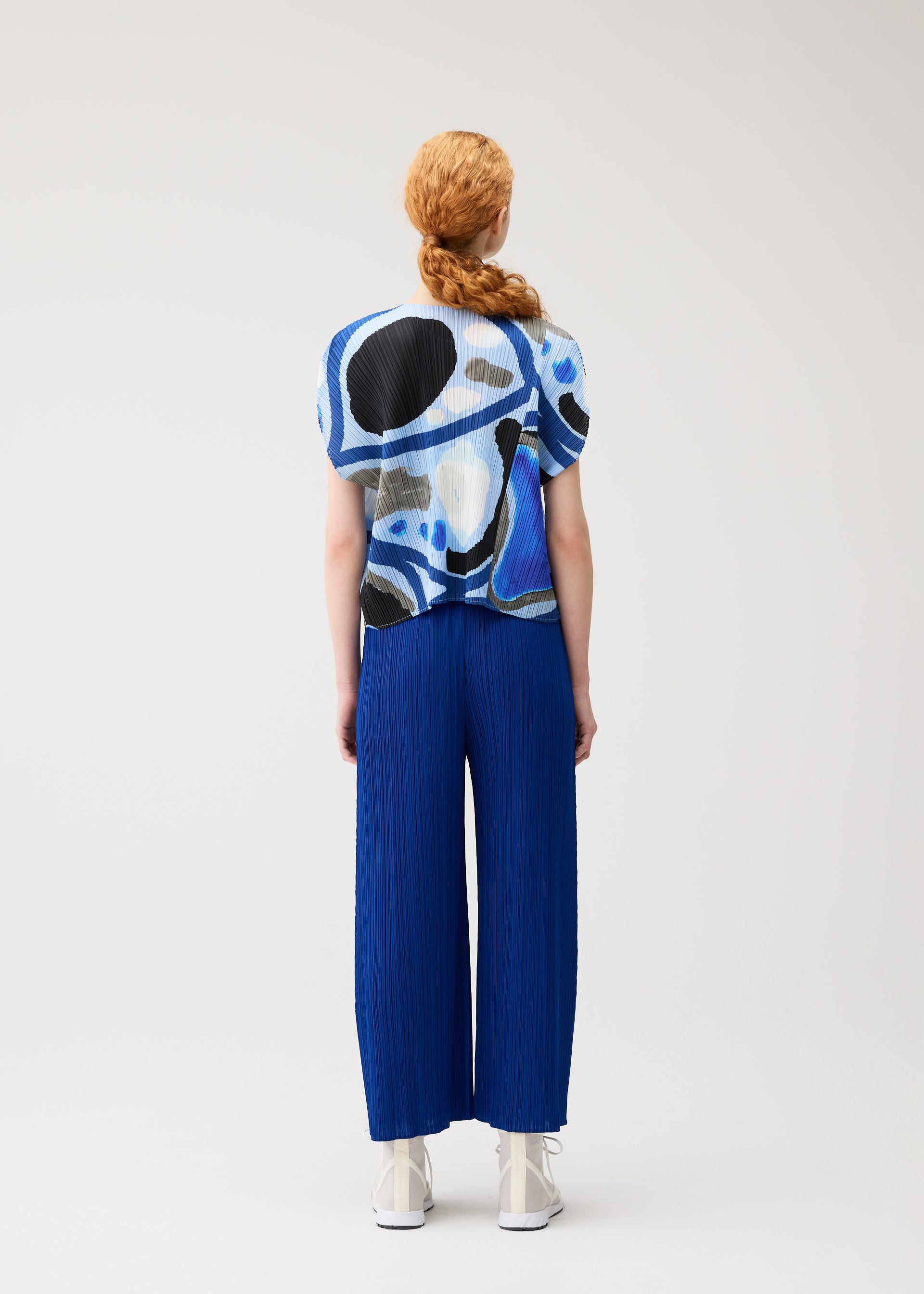 Pleats Please Issey Miyake Roll top světle modrý