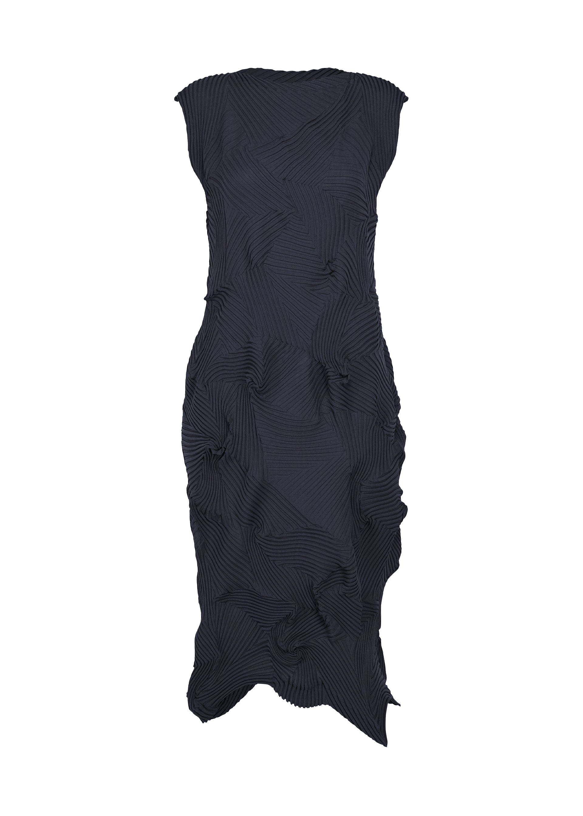 Issey Miyake TYPE-P 003-1 šaty černé plisované