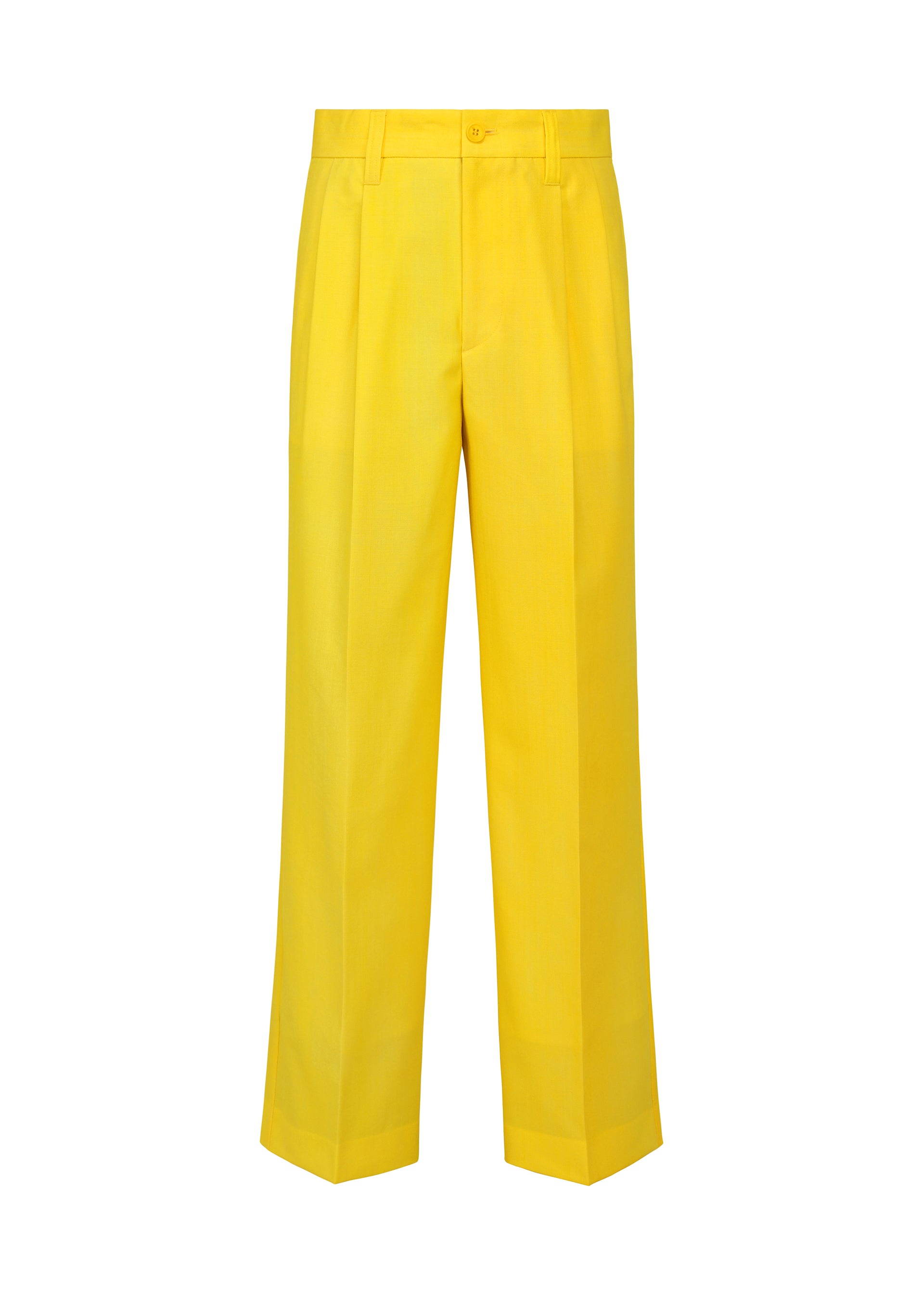 Issey Miyake Gradation Wool vlněné kalhoty s pukem černé