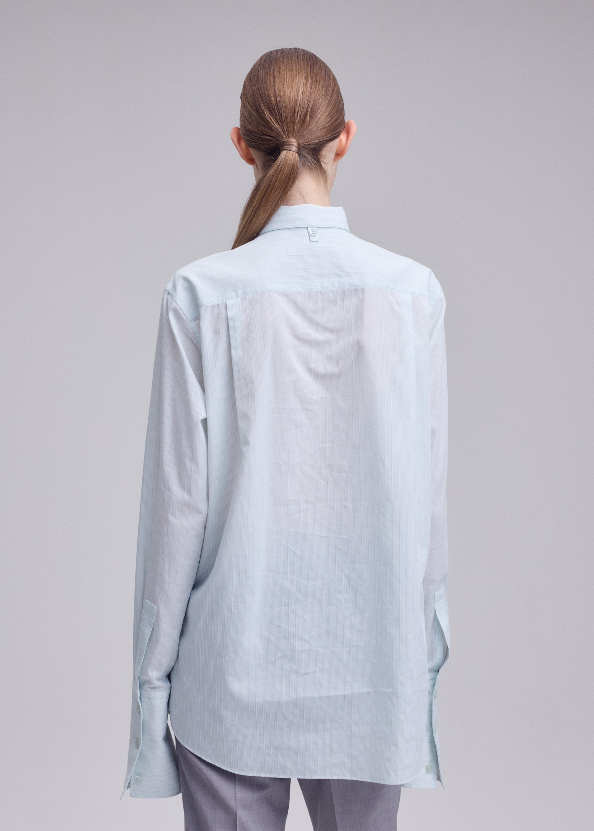 Issey Miyake Monsieur Shirt Dobby Stripe košile white-hued