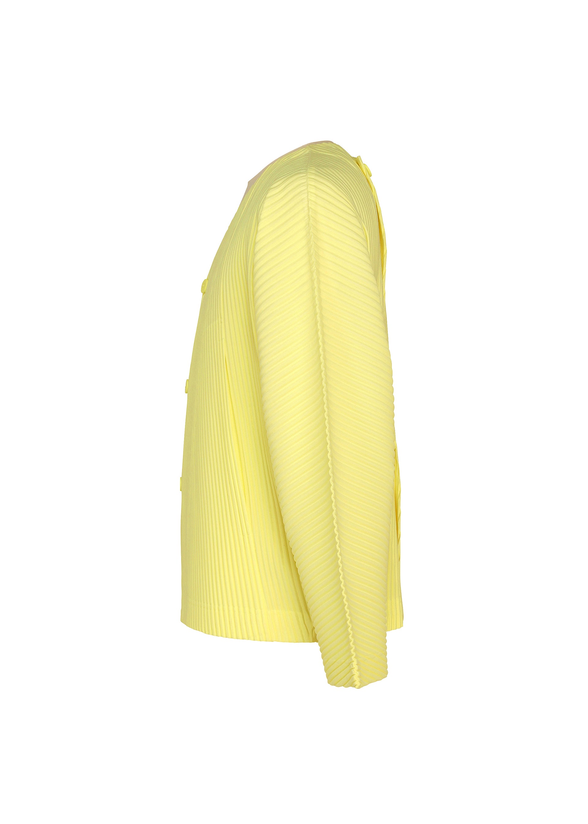 Issey Miyake Homme Plissé Slash kardigan Black plisovaný