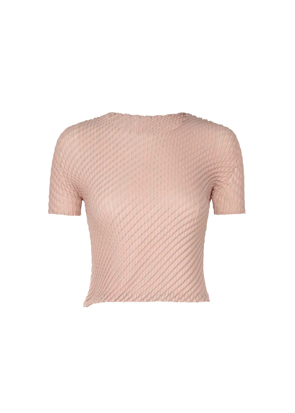 Issey Miyake Restore Blend Pleats tričko růžové