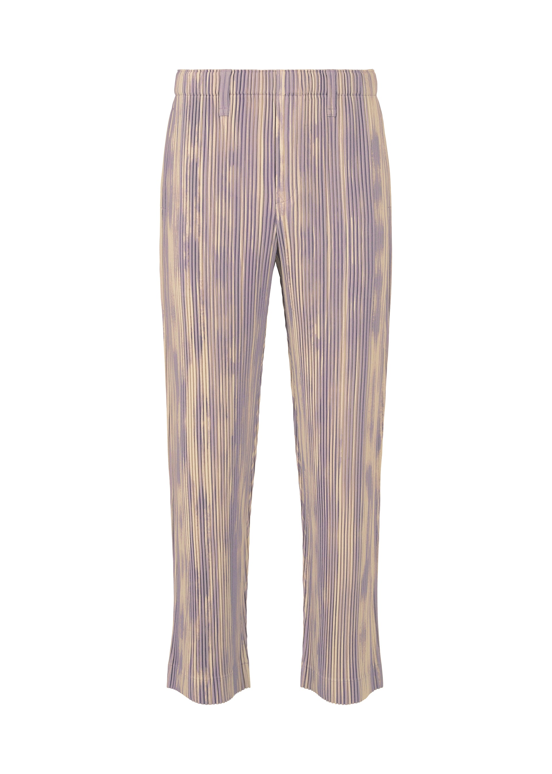Homme Plissé Issey Miyake Brushstroke Stripe kalhoty black