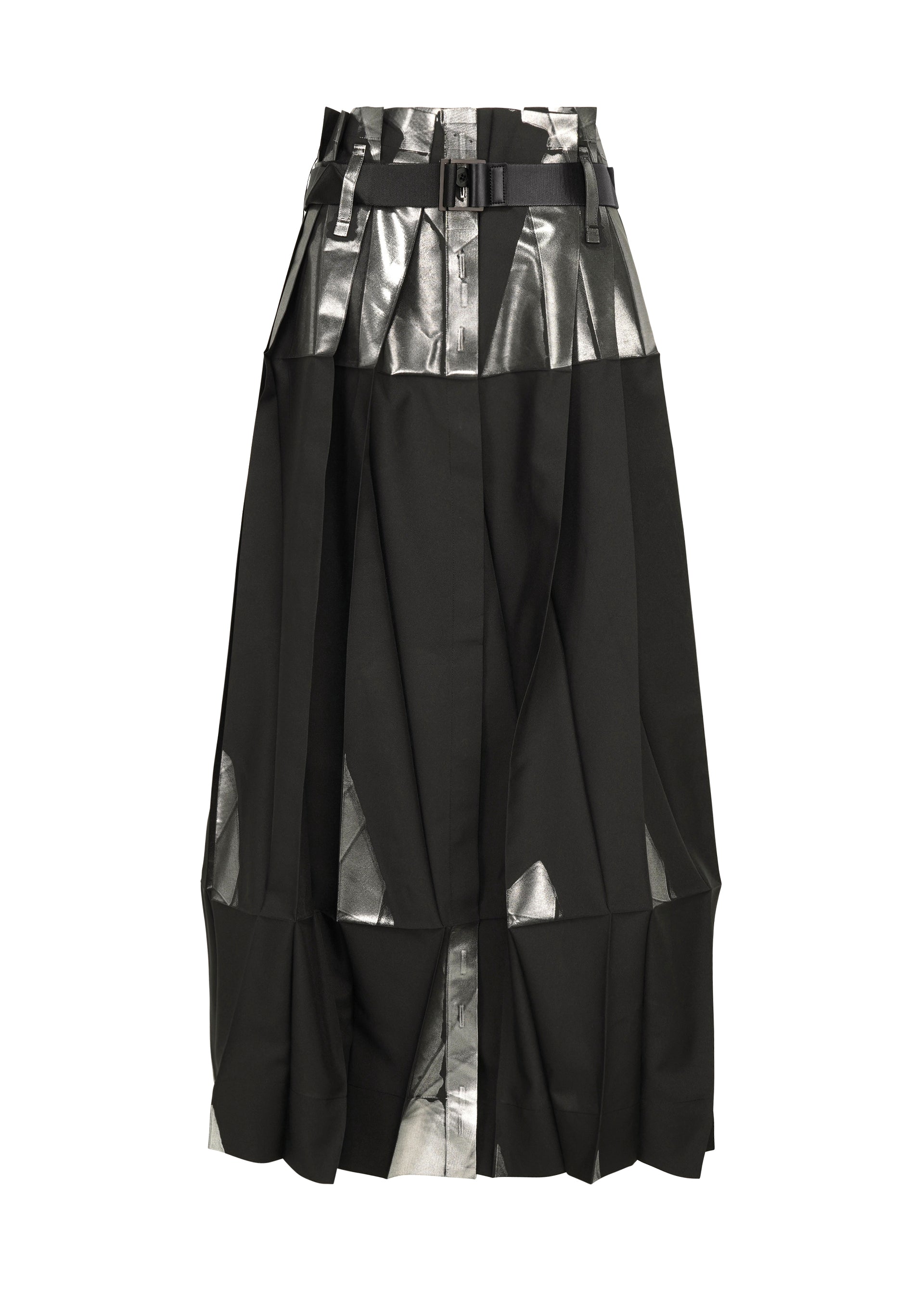 Issey Miyake 132 5. No.3-1 plisované kalhoty black silver