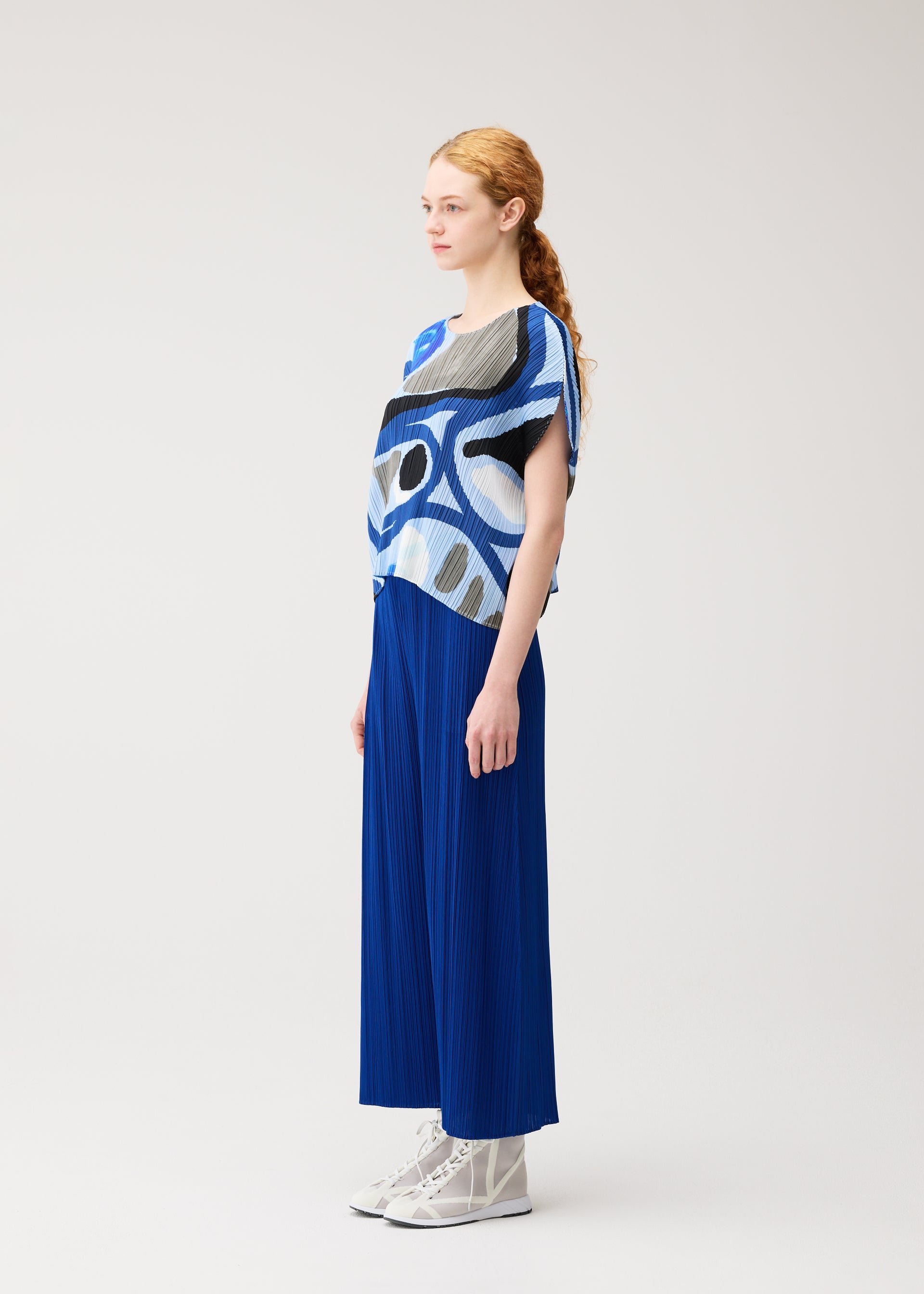 Pleats Please Issey Miyake Roll top světle modrý