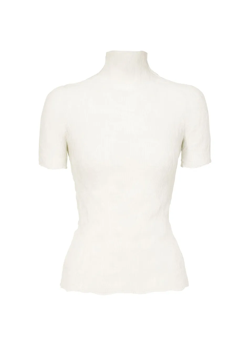 Issey Miyake Chiffon Twist BK/WT-68 top bílý vel. 2