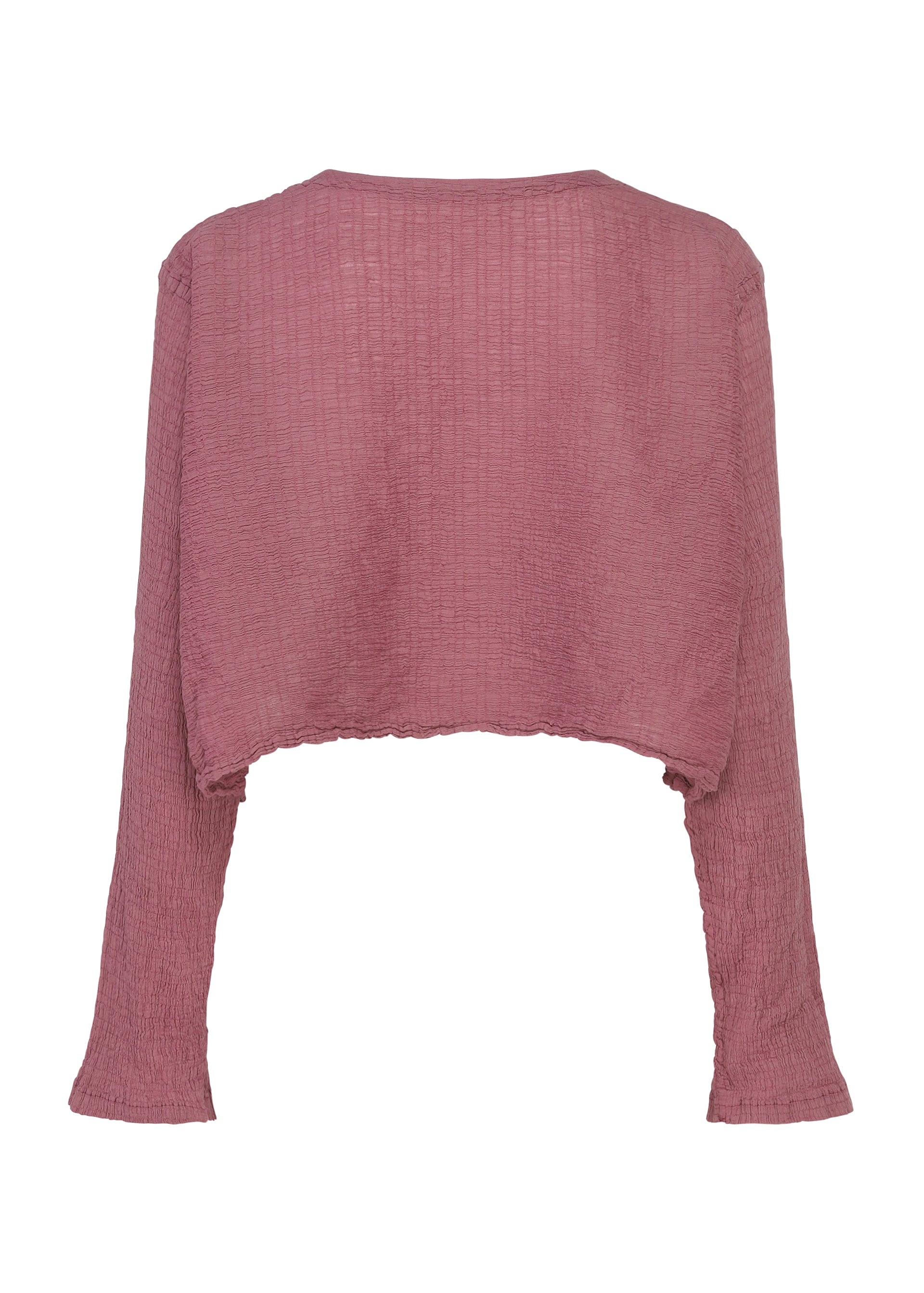 Issey Miyake Me Polycotton Crepe kardigan taupe bavlna