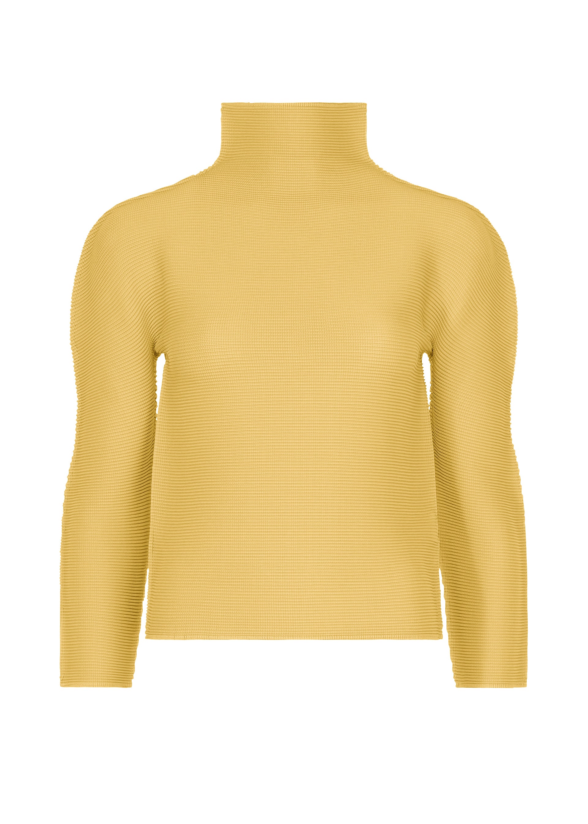 Issey Miyake Stretch Pleats 4 top taupe strečový rolák