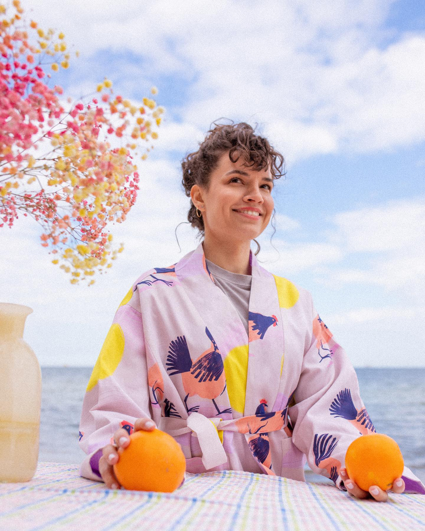 Aurelia & Zwei Frauen Ballada o Kurach kimono oboustranné